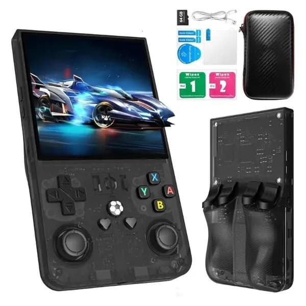Портативная игровая консоль R36Max, темно-черный