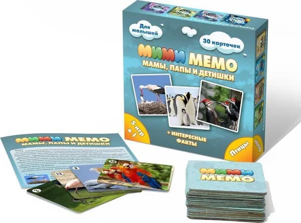 Настольная игра Ми-Ми-Мемо "Птицы"