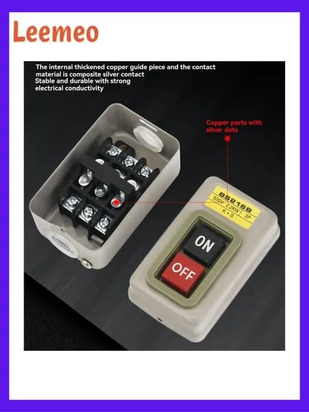 BS216B 3P Push Button Switch, "On/Off" включатель для 380V / ручного управления двигателем.