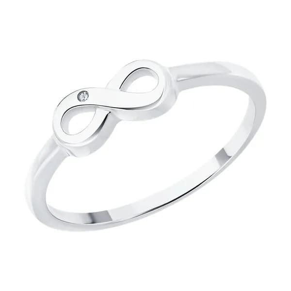 Diamant, Кольцо из серебра с бриллиантом, 94-210-02131-1, 925 проба