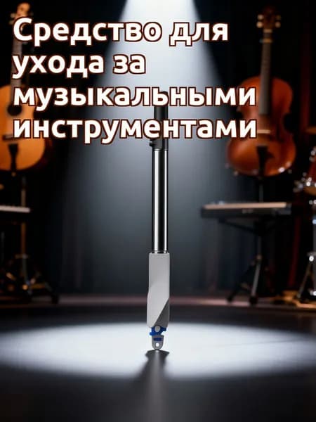Салфетка из хлопка и марли для чистки флейты и духовых инструментов белая