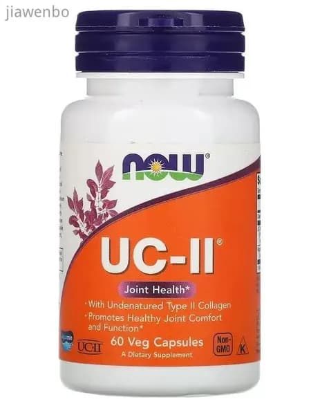 Коллаген 2 типа неденатурированный NOW Collagen UC-II, 60 растительных капсул, для связок, суставов, хрящей, кожи