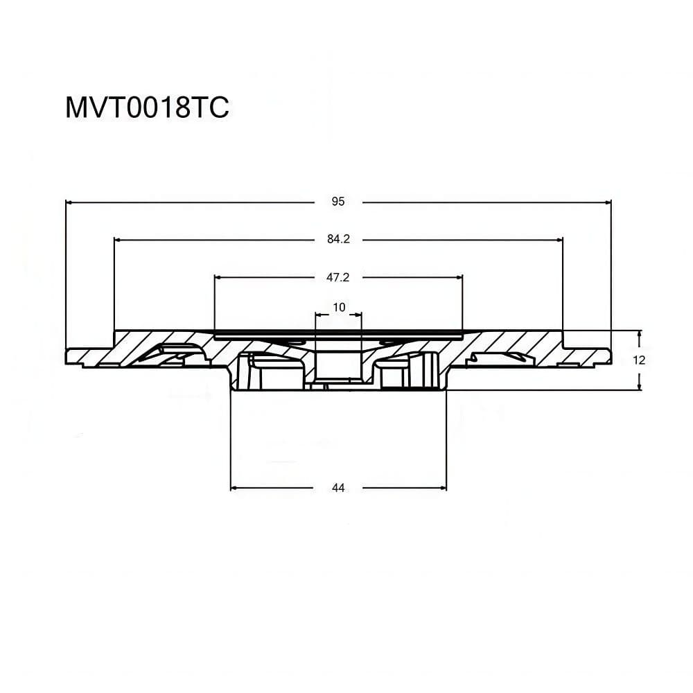 Пластина турбокомпрессора задняя, арт MVT0018TC