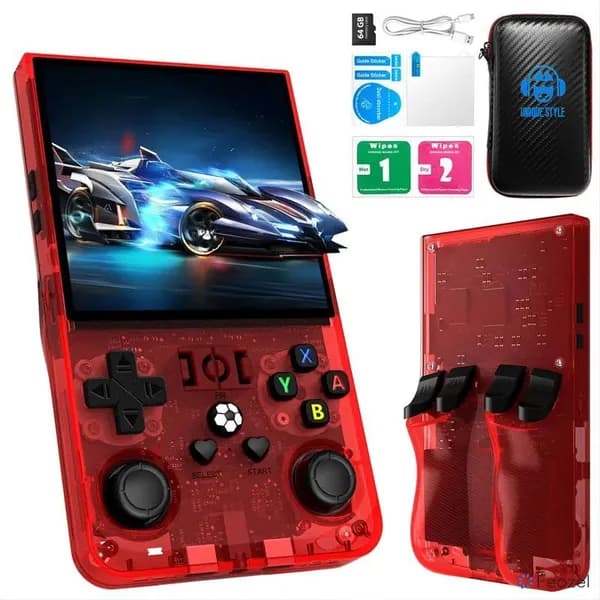 R36Max Game Console, 4-дюймовый IPS-экран, Linux-система, портативный карманный видеоплеер, ретро-карманный игровой консоль для детей.