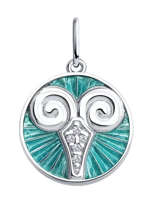 Серебряная подвеска Знаки Зодиака (Овен) из серебра 925
