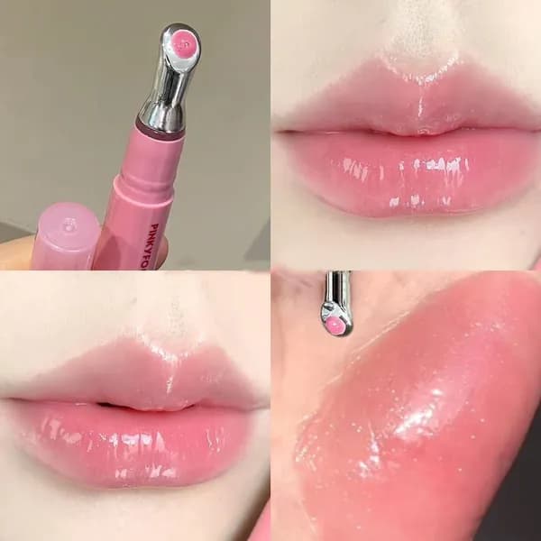 Блеск для губ PINKYFOCUS с зеркальным блеском, эссенция для губ