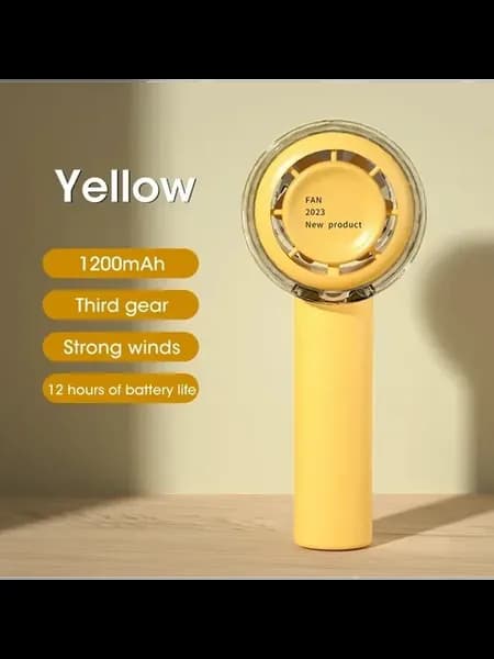 Портативный USB-вентилятор NOCCLILI Желтый, Yellow