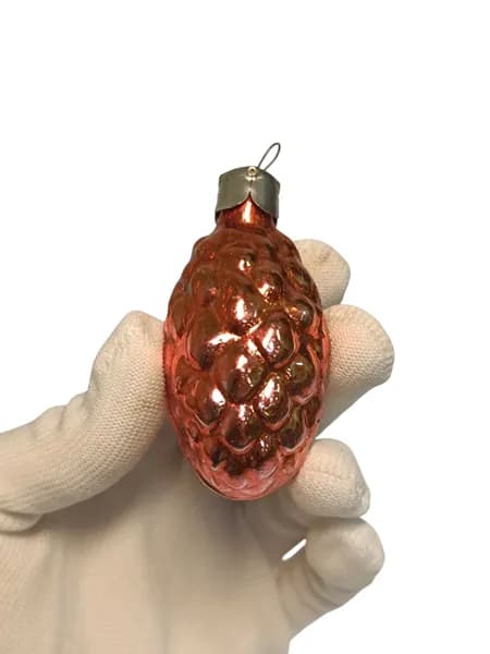 Советская винтажная елочная игрушка, Шишка. Сделано в СССР.