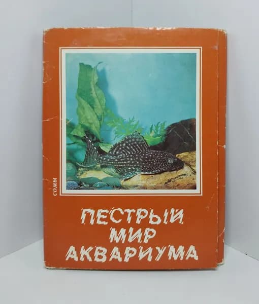 Открытка винтажная. Пестрый мир аквариума. Сомы (комплект из 24 открыток) 1984 год