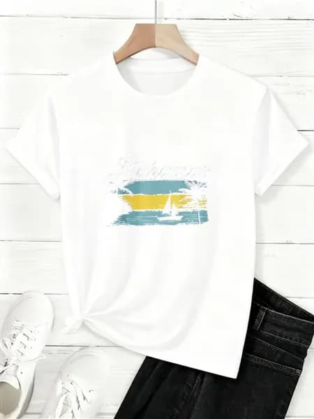 Летняя морская тематика Men's T-Shirt Пляжный отдых