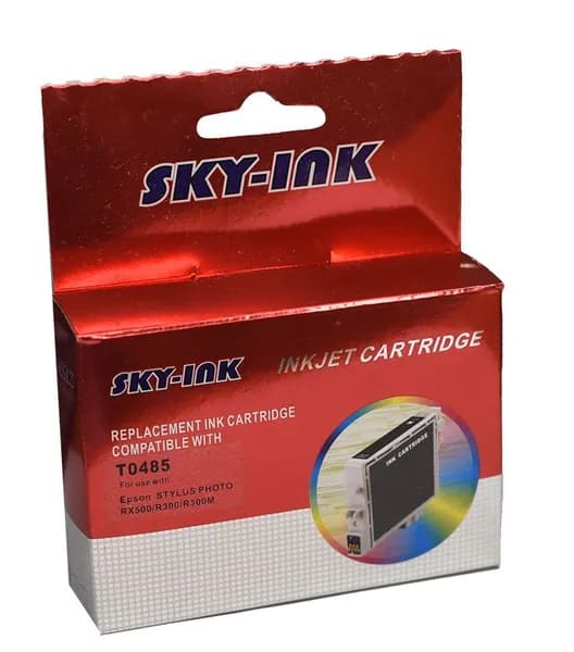 Картридж Sky-Ink T0485 стандартный для принтеров Epson Stylus Photo R200/R220/R300/R300M/R320/R325/R340/RX500/RX600/RX620, светло-голубой
