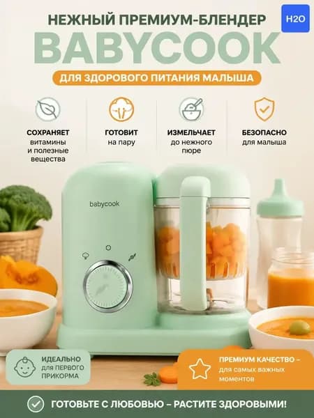 Портативный блендер BABYCOOK_N, салатовый