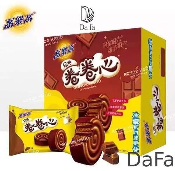 DaFa-Пирожное "Колокольчик" с шоколадной глазурью и начинкой тирамису, 250г, десерт для завтрака и чая, Cola Cao