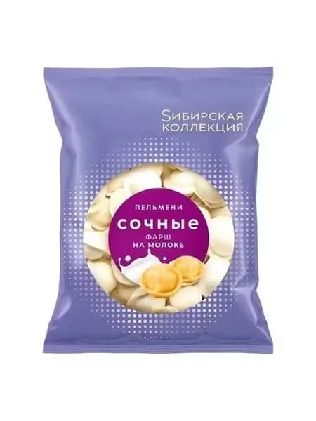 Пельмени Sибирская коллекция Сочные с фаршем на молоке 400 г