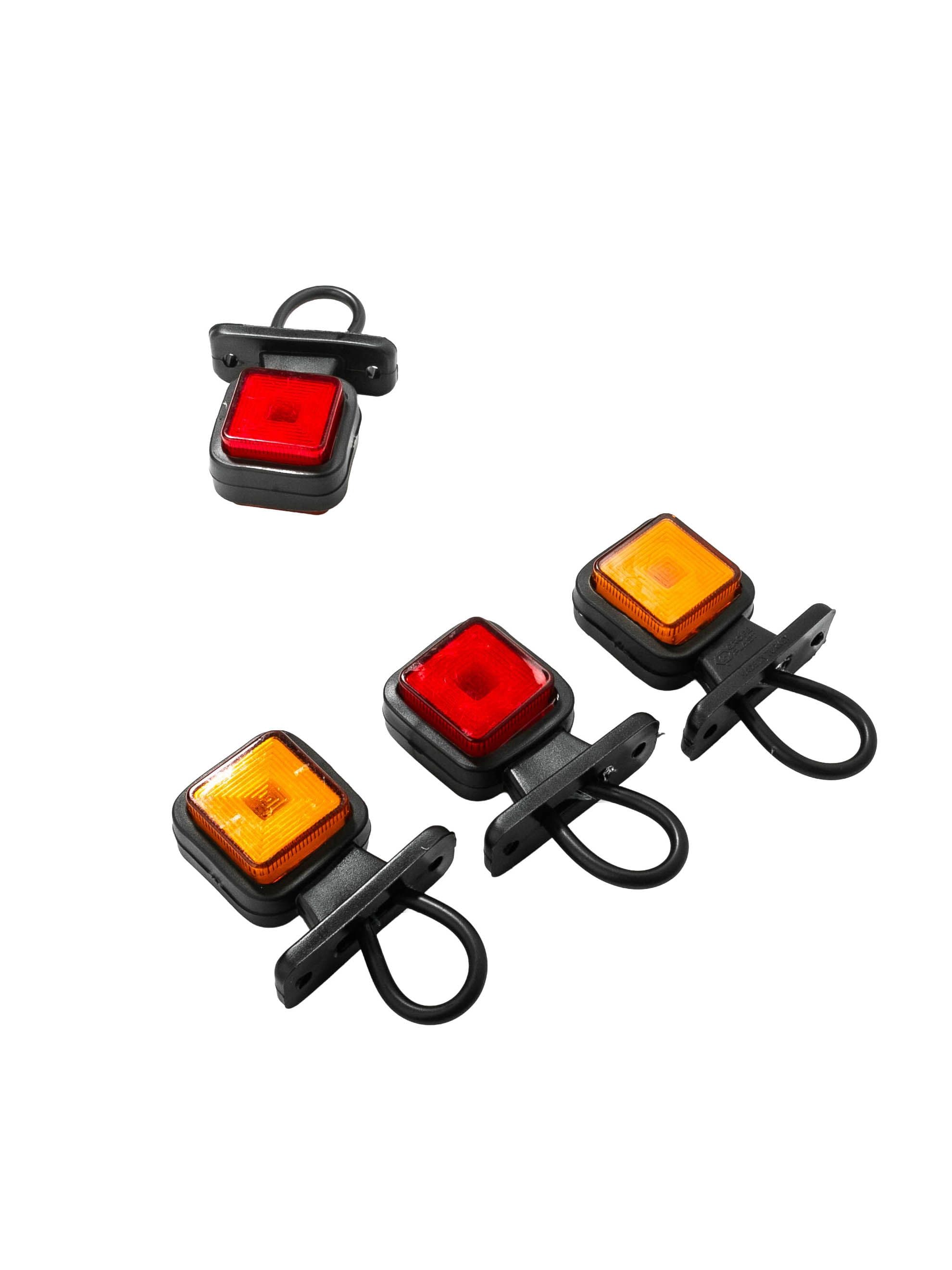 Фонарь габаритный (рог) SC-0218 LED "МИНИ" красно-желтый Турция