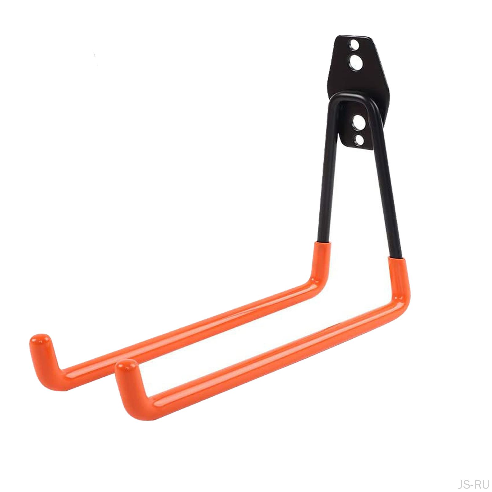 Кронштейн для гаража Heavy Duty Tool Hangers, крепление на стену, органайзер, крючок для велосипедов, лестниц, шлангов, скейтбордов, материал сталь + ABS, цвет черный / оранжевый, тип квадратный