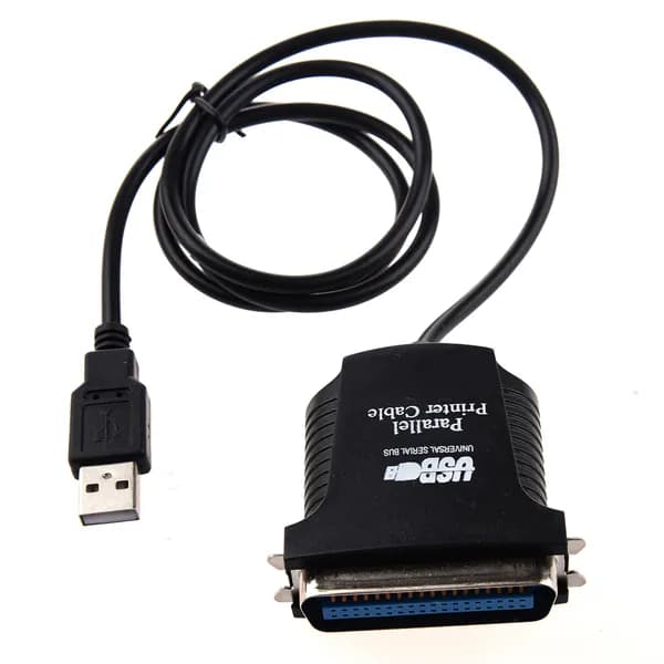 USB параллельный порт принтера 36pin мужской кабель-переходник черный