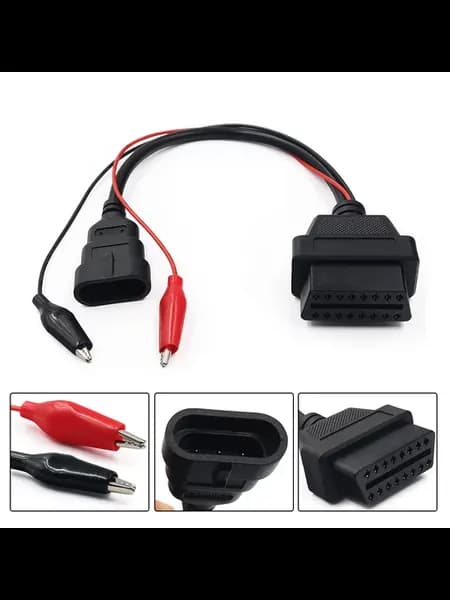 OBD2 автомобильный кабель подходит для F-Fiat 3-pin до OBDII…