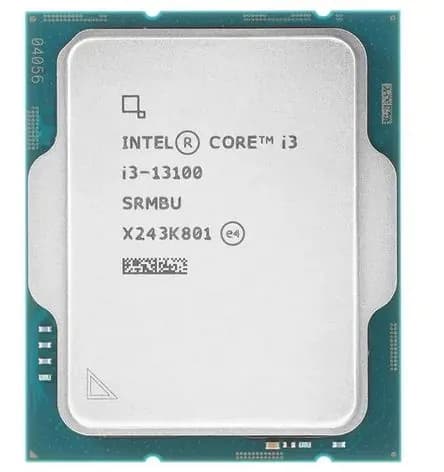 Процессор Intel Core i3-13100 (CM8071505092202-SRMBU) OEM - LGA 1700, 4 х 3.4 ГГц, L2 - 5 МБ, L3 - 12 МБ, 2хDDR4, DDR5-4800 МГц, Intel UHD Graphics 730, TDP 89 Вт