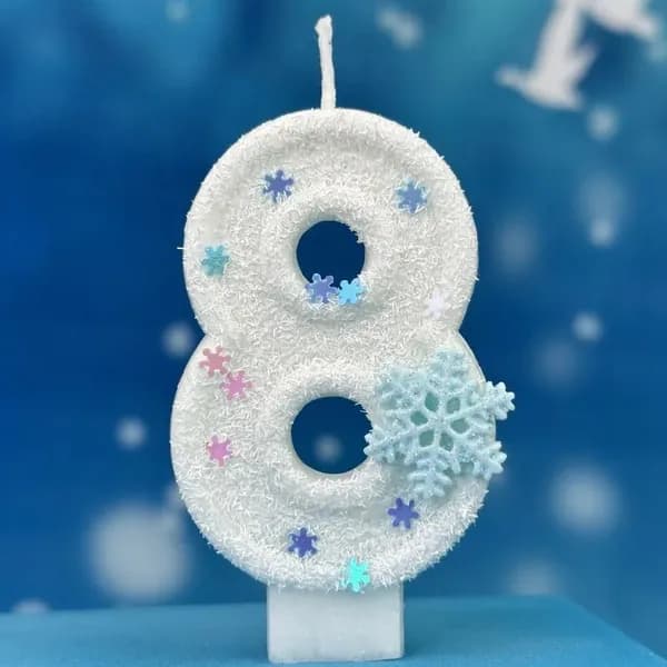 Свечи для торта цифра 0, цифра 1, 7 см