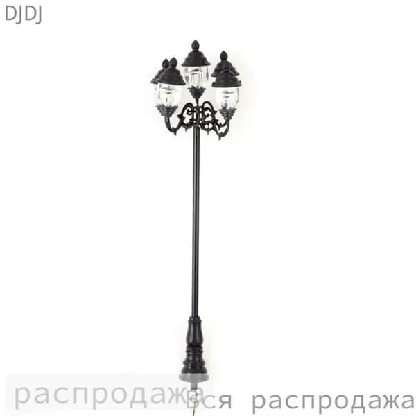 Уличный фонарь 1:87, миниатюрные LED фонари для детских ролевых игр, подарок для девочек, 3V/12V, Черный