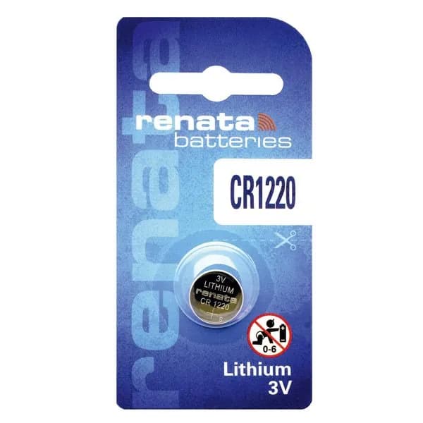 Батарейка литиевая RENATA CR1220 дисковая 3В (бл1)