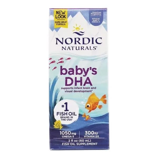 Nordic Naturals, Оmega-3+D3 для детей с рождения/омега-3 DHA 485мг+д3 300ед, 60мл