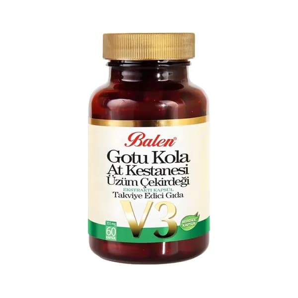 Balen Экстракт виноградных косточек готу кола (конский каштан), 60 капсул