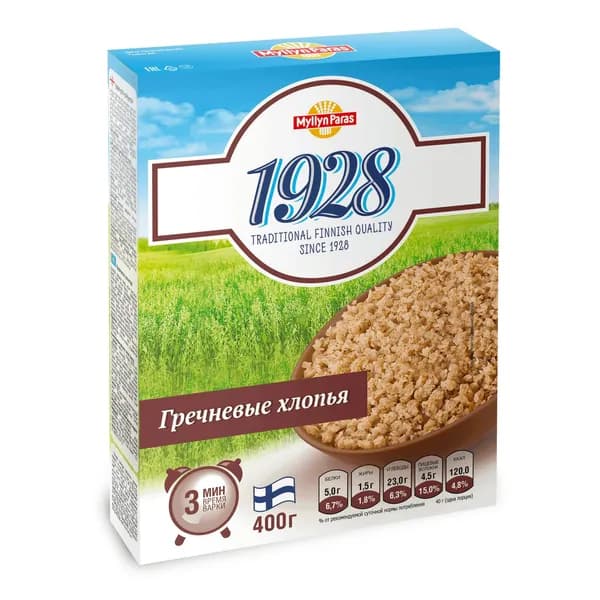 Хлопья Myllyn Paras 1928 гречневые 400 г