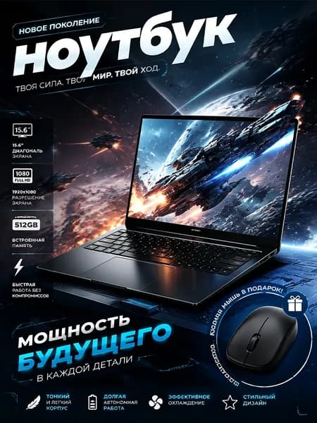 ноутбук Ноутбук 15.6", Intel Celeron 5805, RAM 16 ГБ, Windows Pro, черный