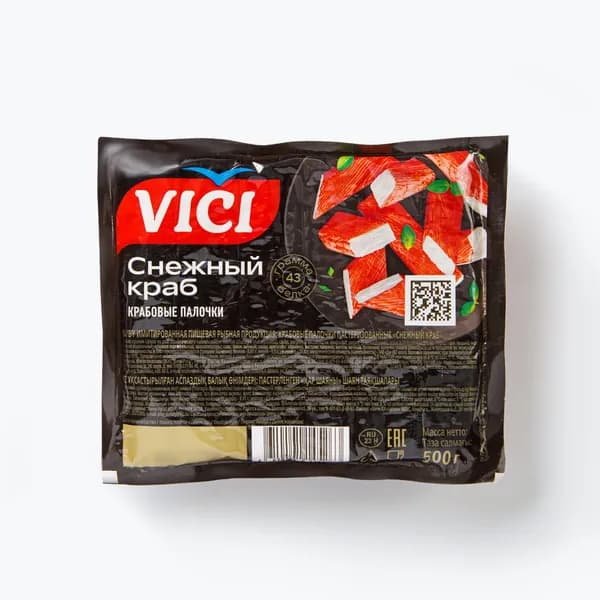 Крабовые палочки Снежный краб 500 г, VICI