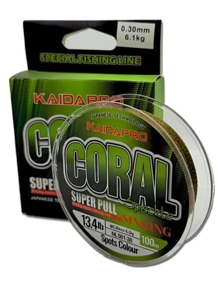 KAIDAPRO CORAL монофильная тонущая леска хамелеон для рыбалки 100м 0.30мм 6.1кг