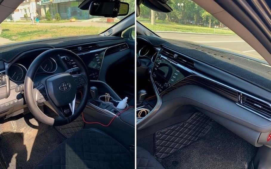 Накидка на панель Toyota Camry Тойота Камри V70 2017-2022г карпет