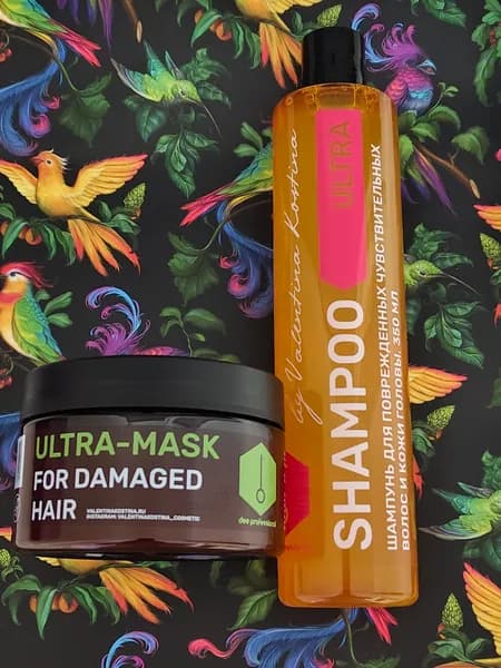 Набор - Шампунь для поврежденных волос SHAMPOO ULTRA линии DEE Professional + Маска для поврежденных волос ULTRA-MASK линии DEE Professional
