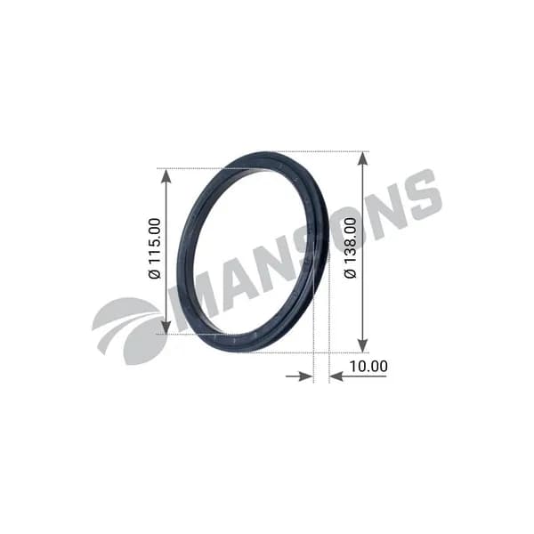 Сальник ступицы d138xd115x10mm для BPW ECO 6.5-9t GR130 MANSONS