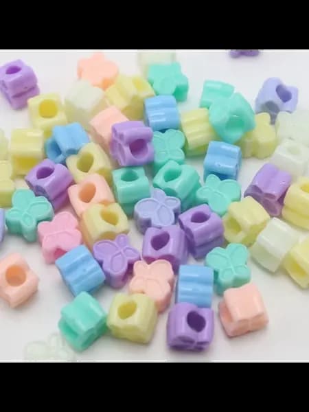 Акриловые бусины Kandi Craft 100 шт 10mm Butterfly