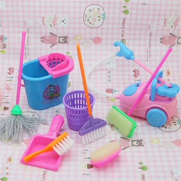 9Pcs/Set Мини Кукла Аксессуары
