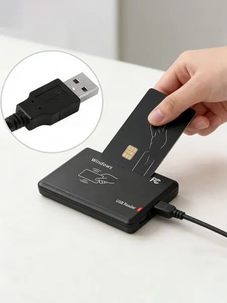 USB-ридера NFC 13,56 МГц для чтения и записи меток NTAG и карт MIFARE