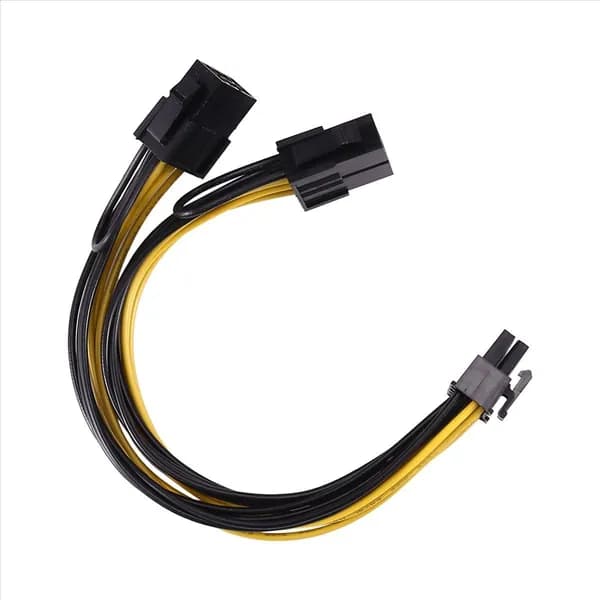 18AWG 8Pin к Dual 8Pin (6 + 2) Кабель питания Кабель питания GPU для Tesla K80 M40 M60 P40 P100, 20 см