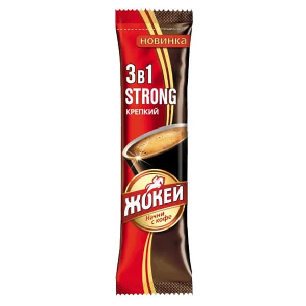 Кофейный напиток Жокей 3 в 1 крепкий 12 г
