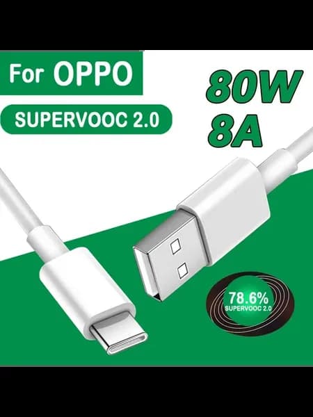 Кабель USB Type C 8A 100cm для OPPO Reno, Find X (SuperVOOC)