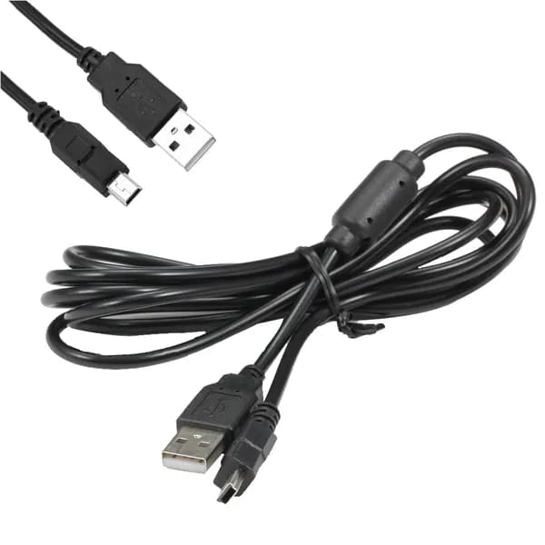 USB-кабель для зарядки беспроводного геймпада PS3 с магнитным разъёмом, чёрный, 1,8 м