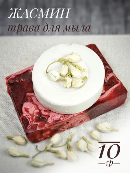 Жасмин сушеные бутоны 10 гр - сухоцветы для мыловарения, ароматизатор, отдушка, добавка для мыла ручной работы