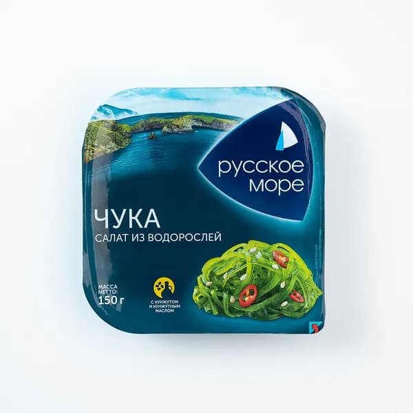 Салат из водорослей Чука 150 г, Русское море