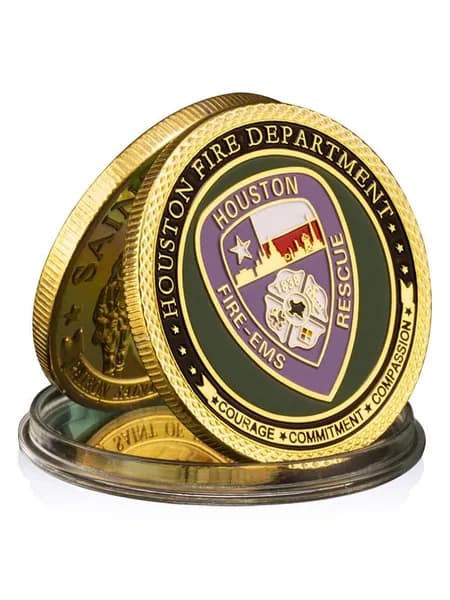 Хьюстонское пожарное управление (Houston Fire Department) Памятная монета Святого Флориана