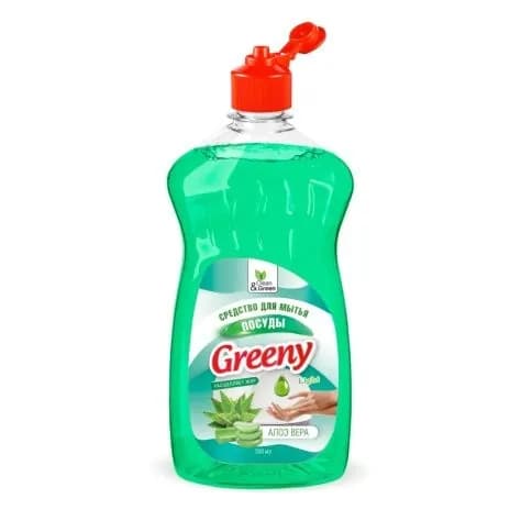Clean&Green Средство для посуды Greeny Light, Алоэ вера, 500 мл