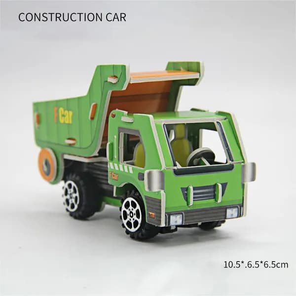 Трехмерная головоломка 3D автомобиль из бумаги, DIY развивающая игрушка для детей