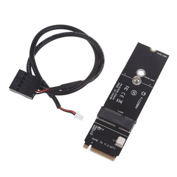 SSD-карта M.2 A Key to M NVME Bluetooth-совместимый Wi-Fi-адаптер для сетей