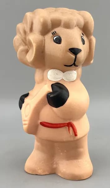 Игрушка БАРАШЕК С БАЛАЛАЙКОЙ СССР 1970-е гг