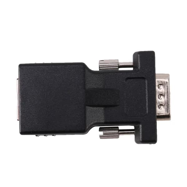 2X Удлинитель VGA Папа сетевой кабель-адаптер LAN CAT5 CAT6 RJ45